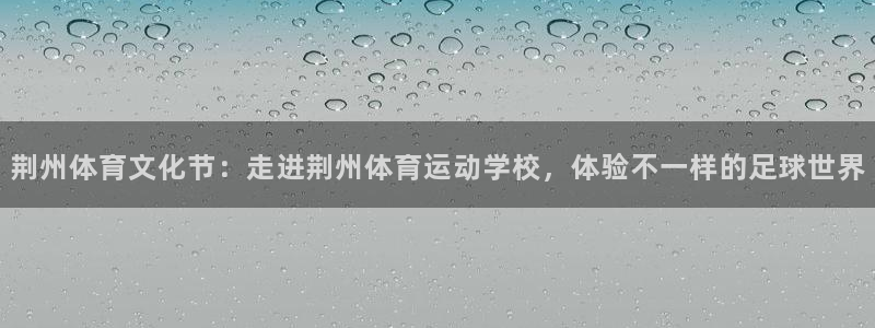 3377体育官方正版app集团官网首页网址:荆州体育文化节: